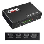 HDMI Splitter 1×4 – 4 Poorten – Full HD 1080p – Inclusief Adapter
